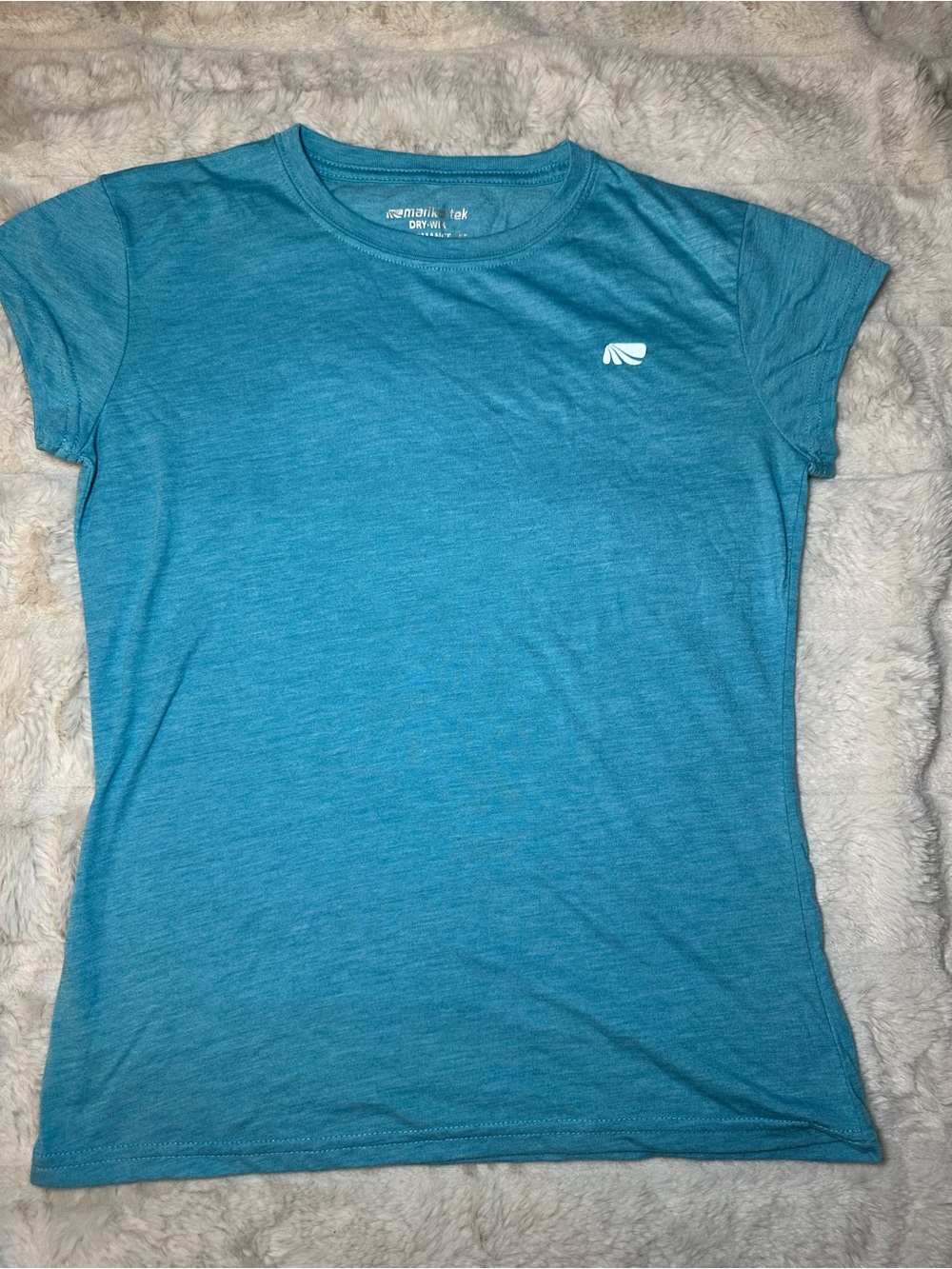 Marika Blue Short Sleeve Performance Tee